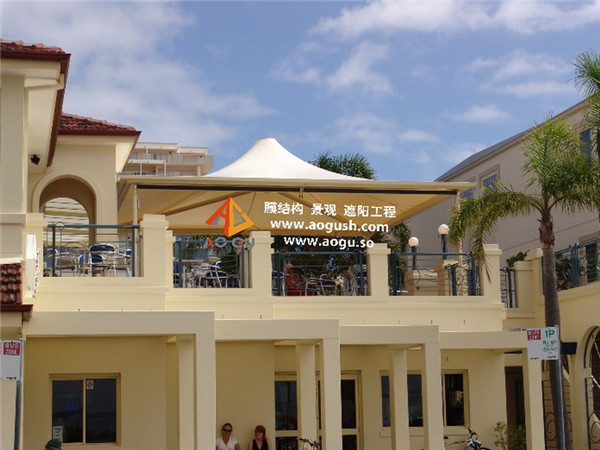 露天咖啡厅<strong>膜结构建筑</strong>设施
