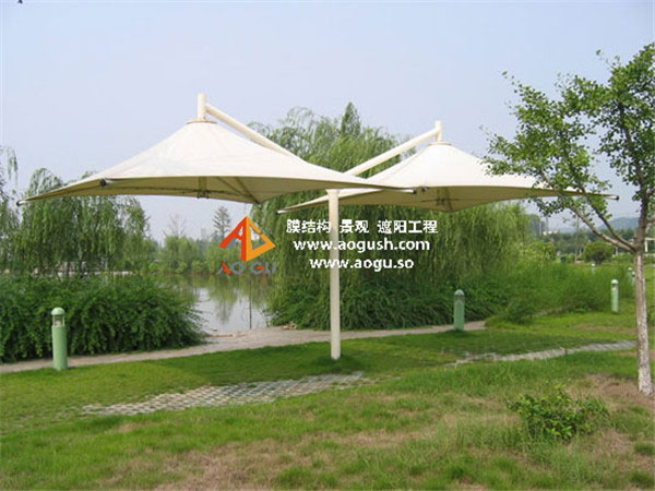 景区公园 遮阳景观悬臂伞